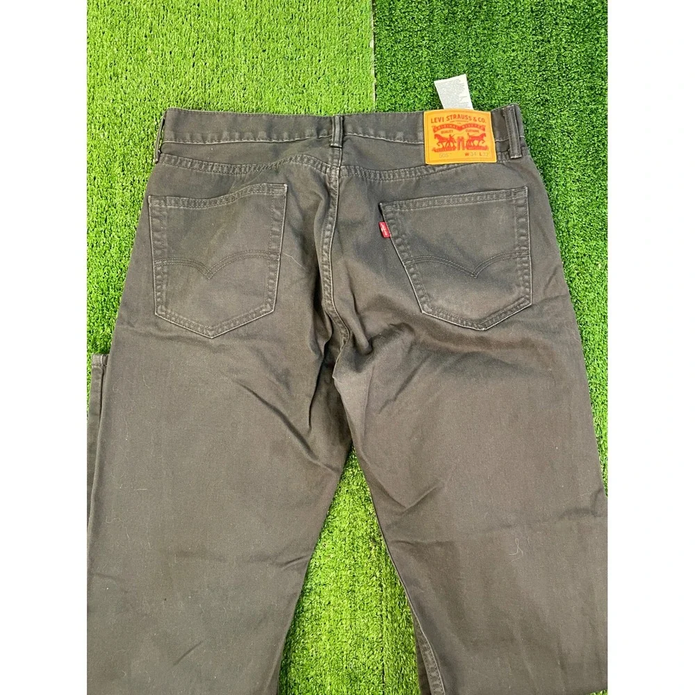 Levis 505 Regular Fit Straight Leg Gray Jeans Mens 34x32 00505-0012